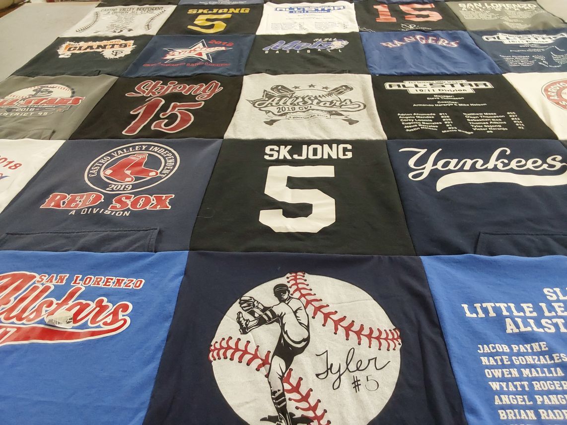 T-shirt quilt featuring san lorenzo allstars by Tara from CA