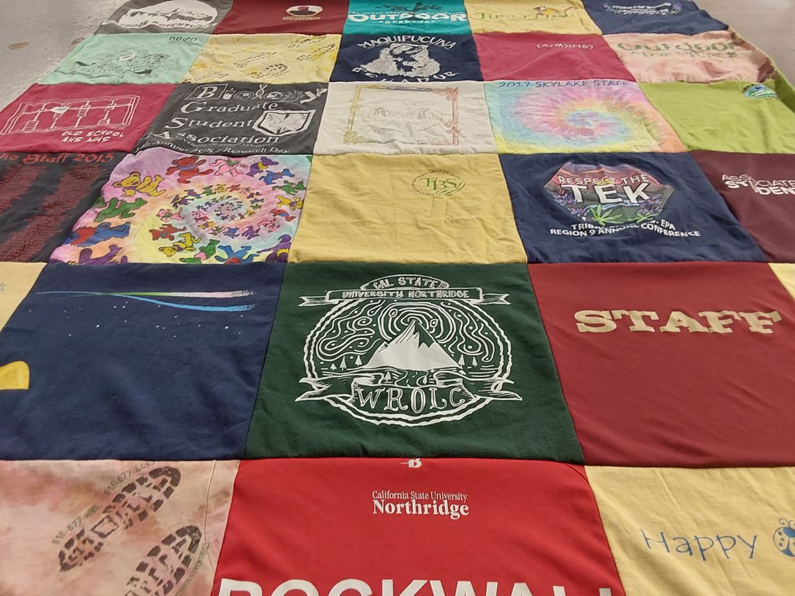 T-shirt quilt from california state university northridge by Sara from CA