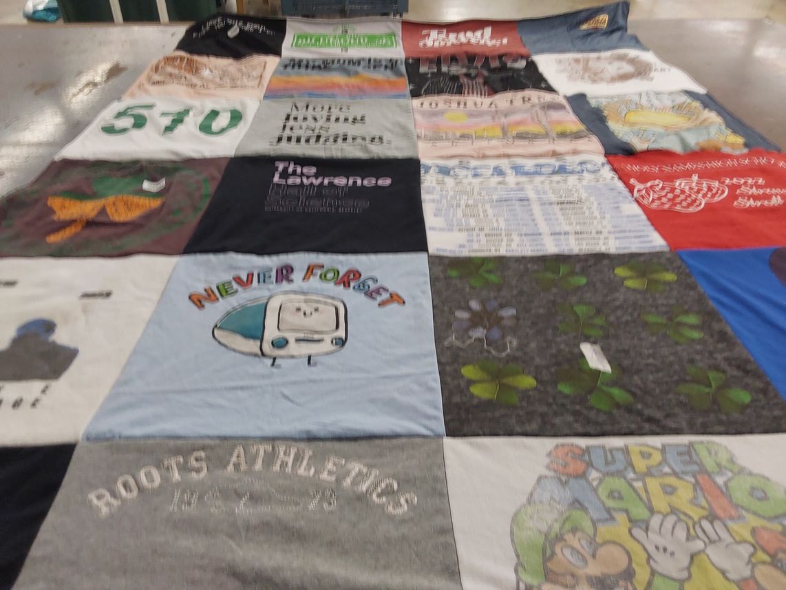 T-shirt quilt by Christina from CA
