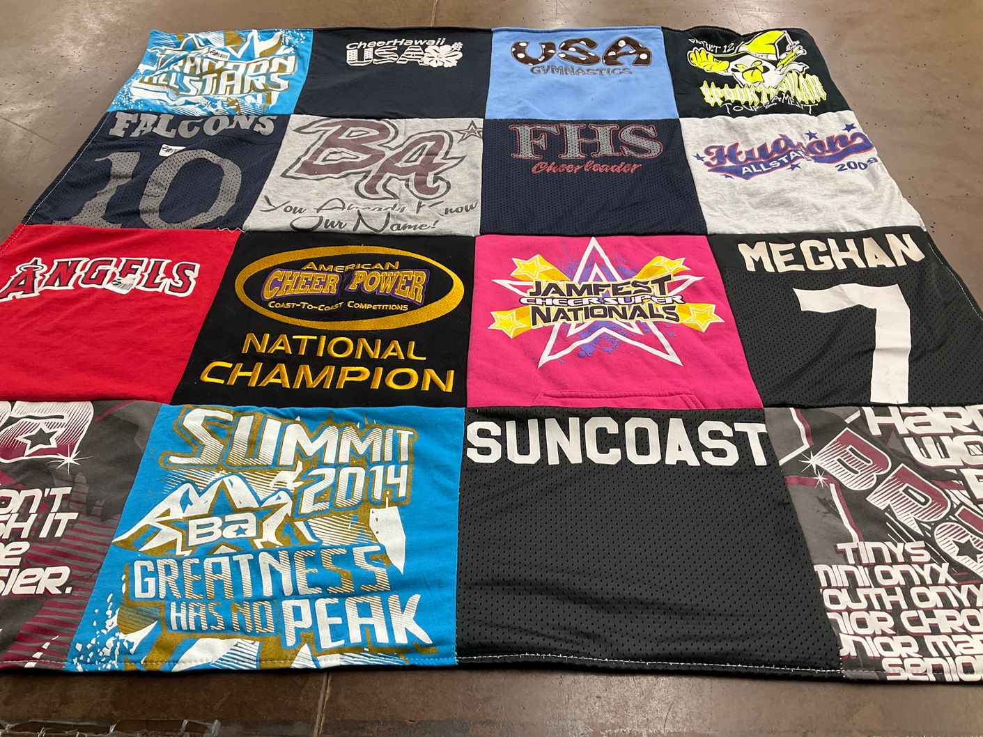 T-shirt quilt featuring suncoast, angels by Jackie from FL