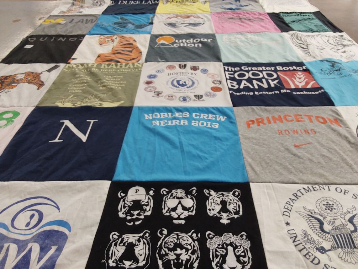 T-shirt quilt from princeton university, nobles by Diana from VA