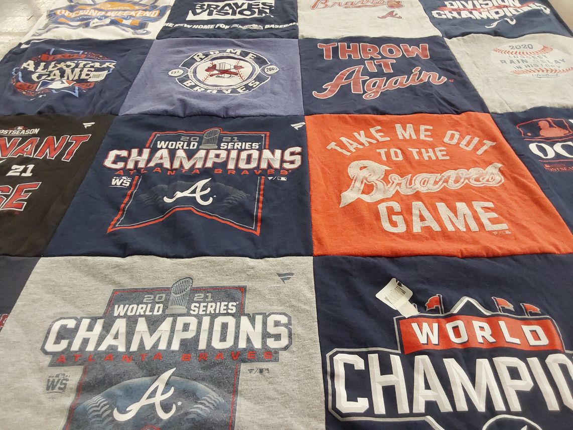 T-shirt quilt featuring atlanta braves by Donna from GA