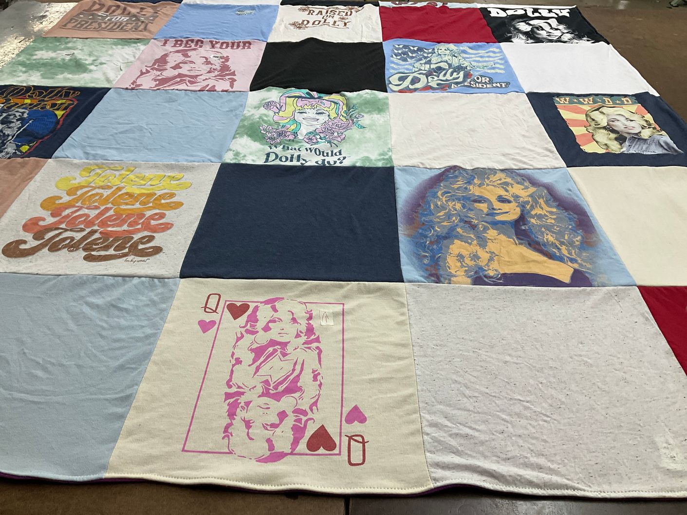 T-shirt quilt with music, entertainment themes by Ryan from SC