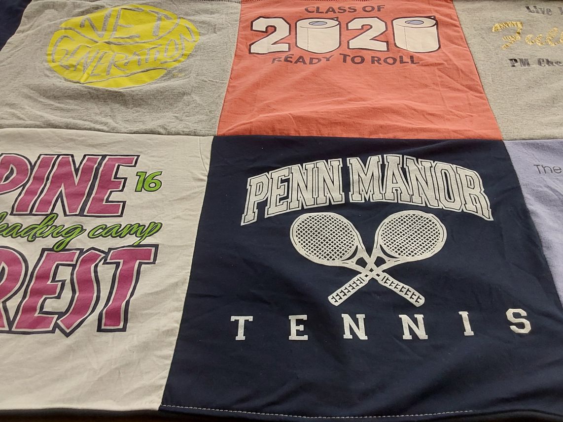 T-shirt quilt from penn manor high school by Deborah from PA