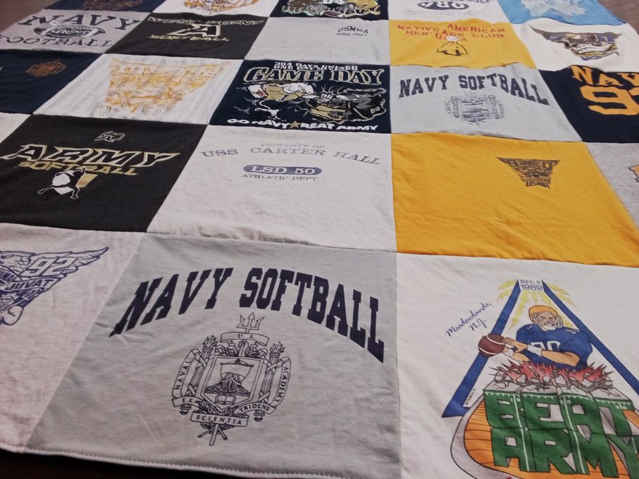 T-shirt quilt featuring united states military academy by Shannon from MD