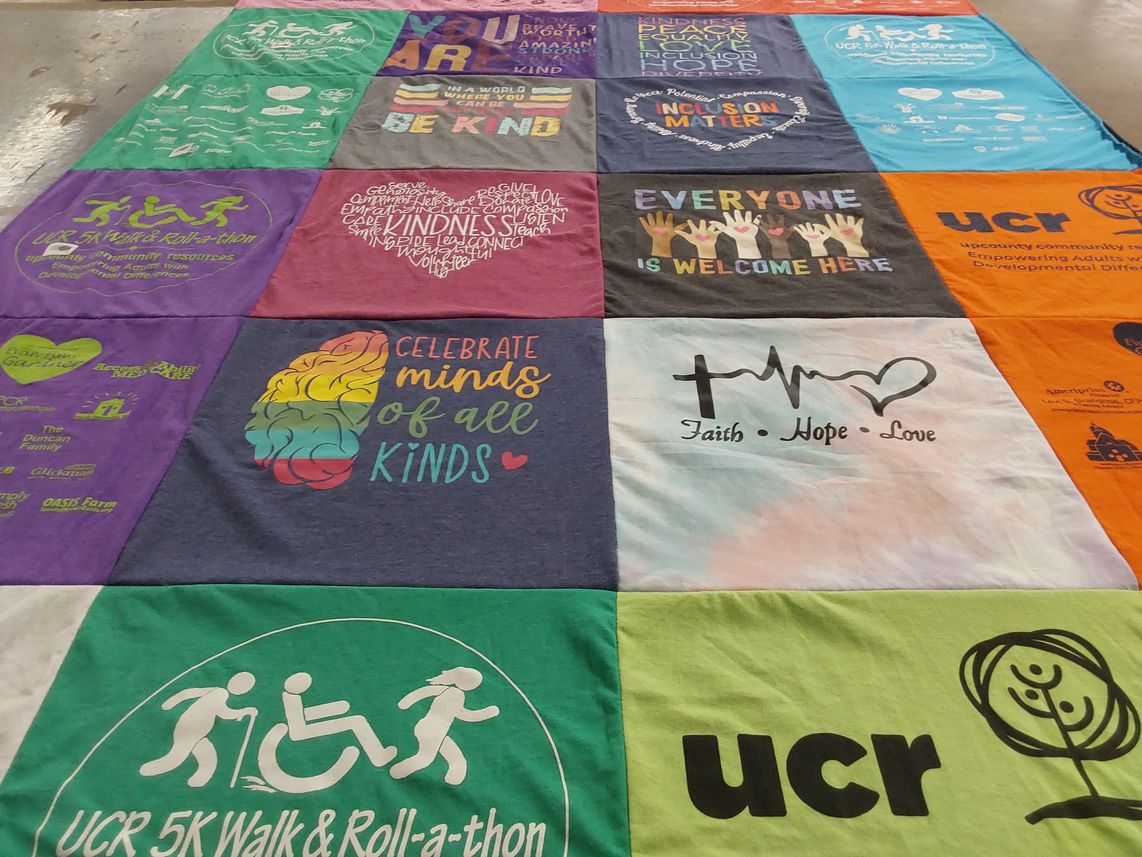 T-shirt quilt from upcounty community resources by Barbara from MD