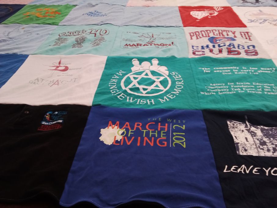 T-shirt quilt from the ohio state university by Marcia from CA