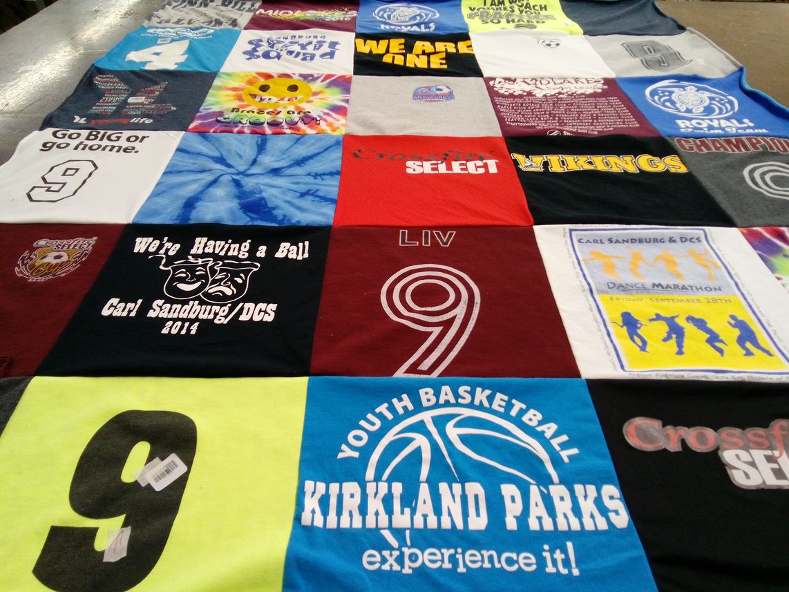 T-shirt quilt featuring kirkland parks basketball by Becca from WA