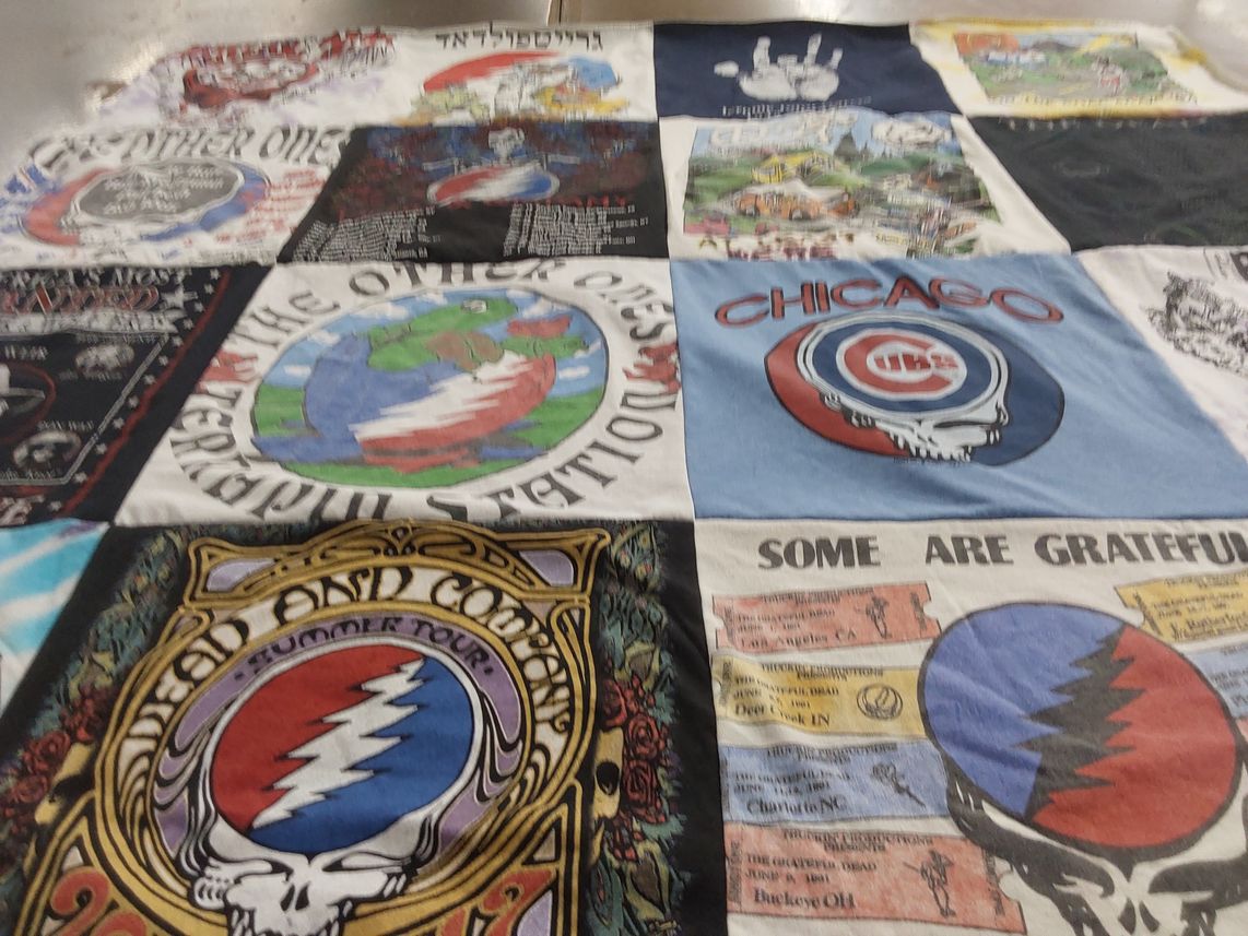 T-shirt quilt featuring chicago cubs by Michael from CO