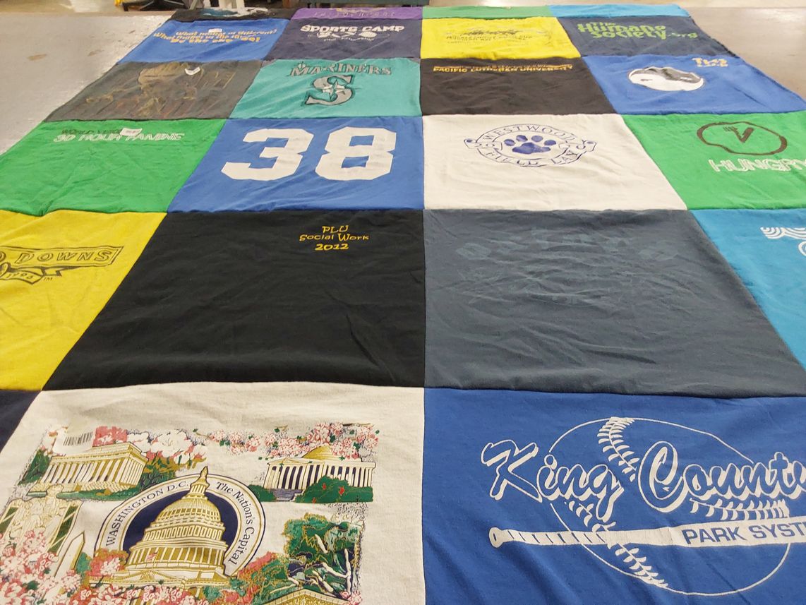T-shirt quilt featuring seattle mariners by Kaylee from WA