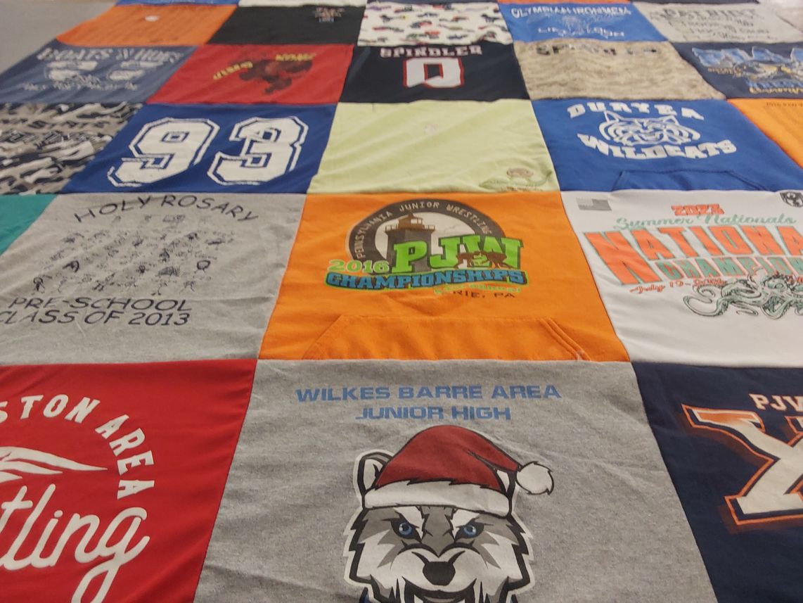 T-shirt quilt featuring duquesne wildcats by Kerra from PA