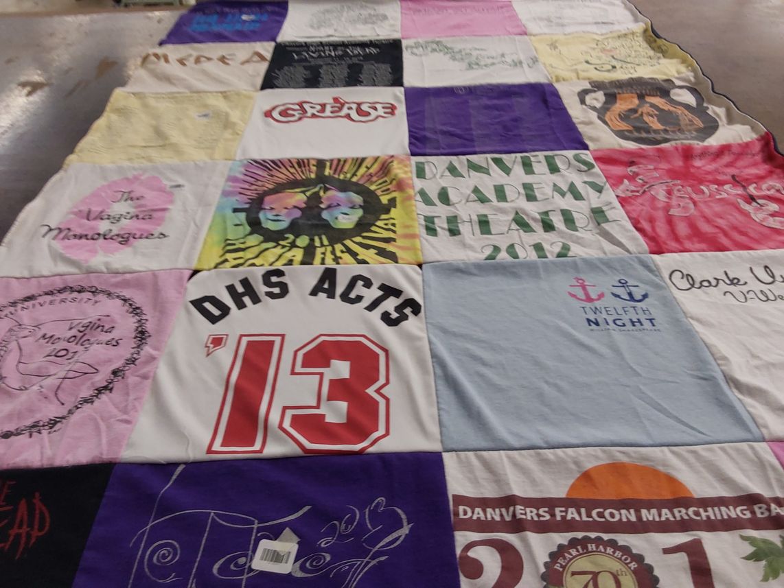T-shirt quilt from danvers high school by Maureen from MA