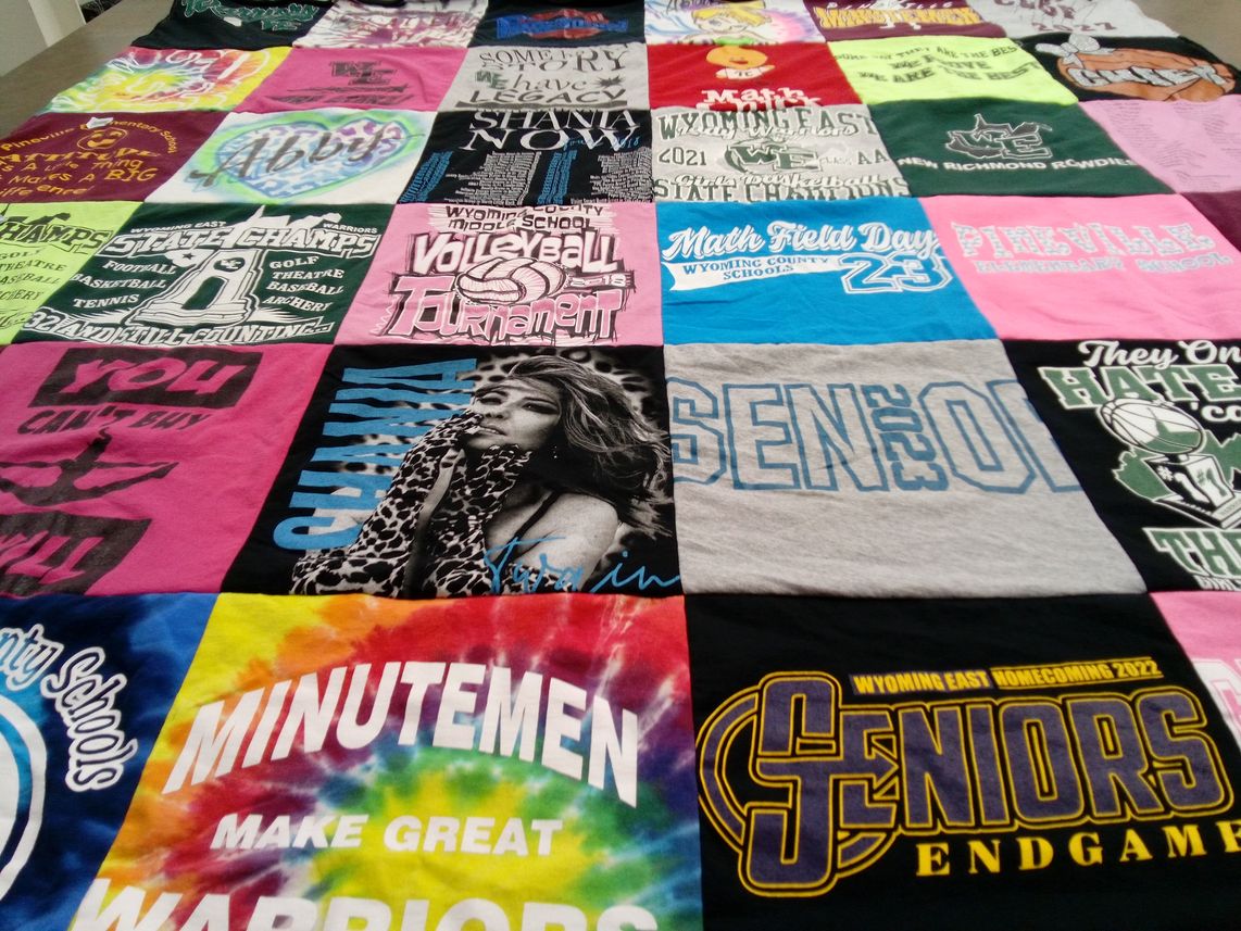 T-shirt quilt featuring minutemen by Melissa from WV