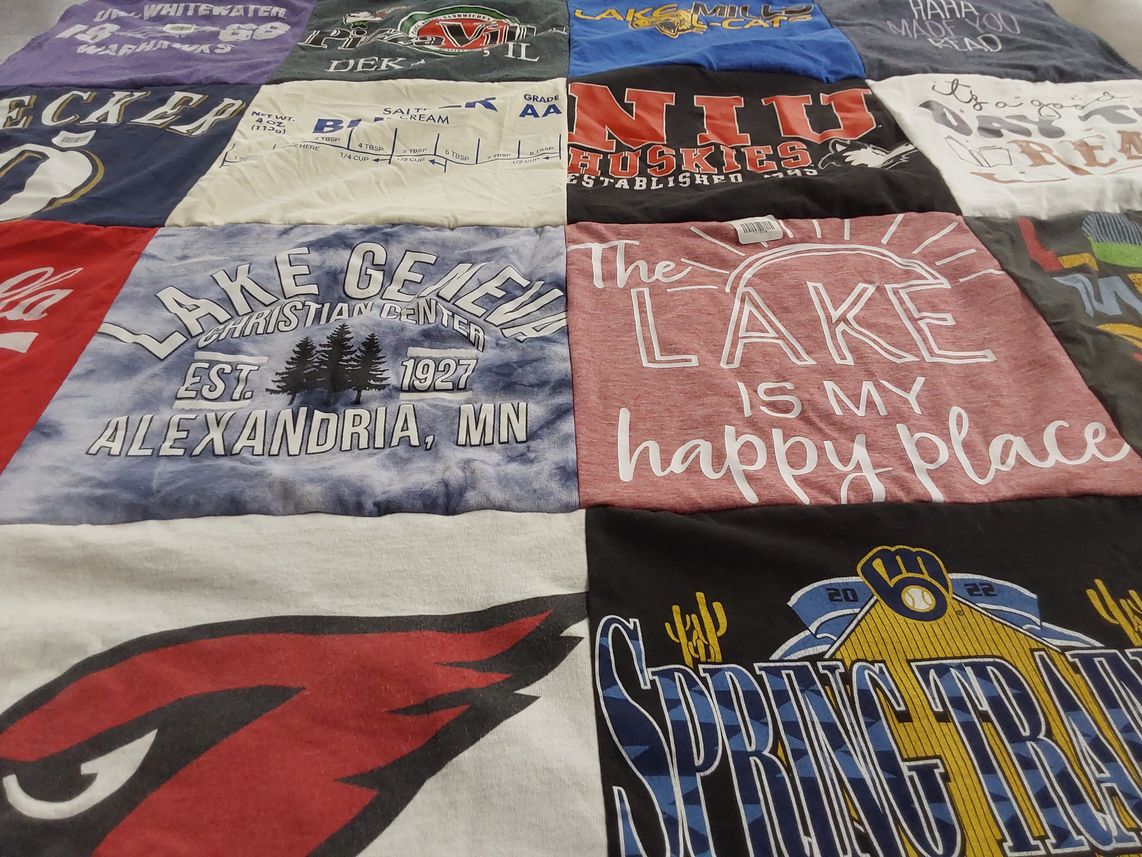 T-shirt quilt from northern illinois university by Jodi from IN