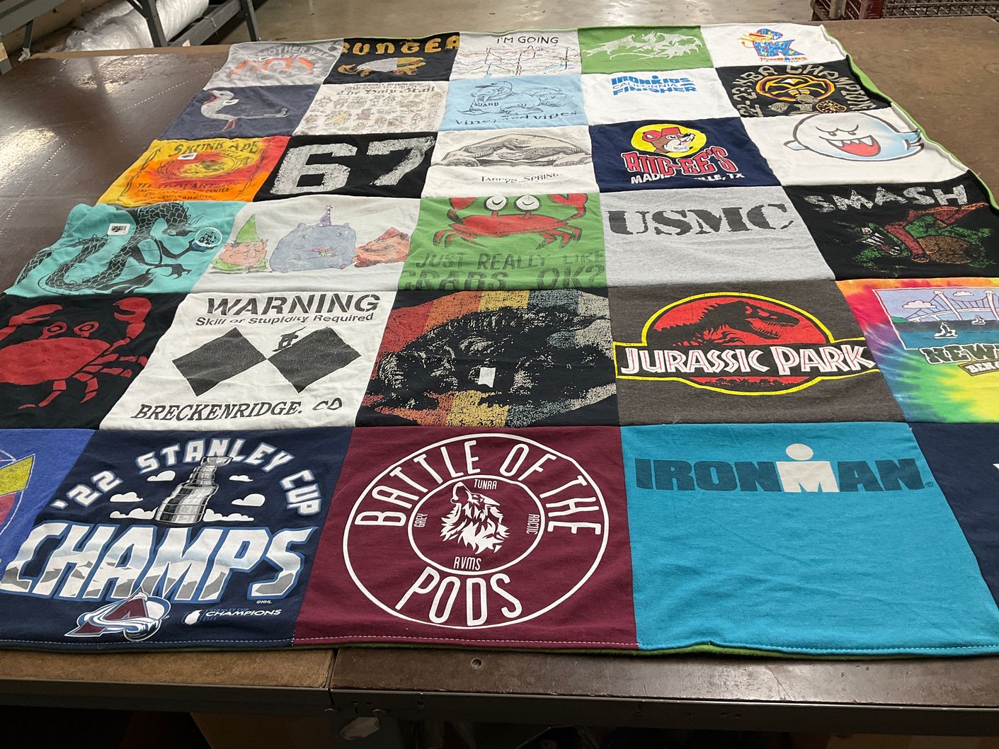 T-shirt quilt featuring colorado avalanche by Emily from CO