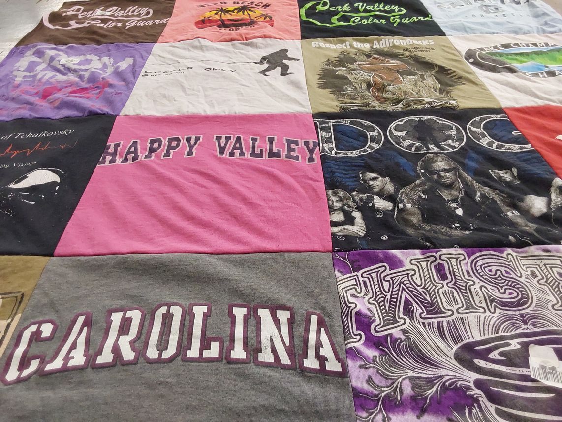 T-shirt quilt from pennsylvania state university by Molly from PA