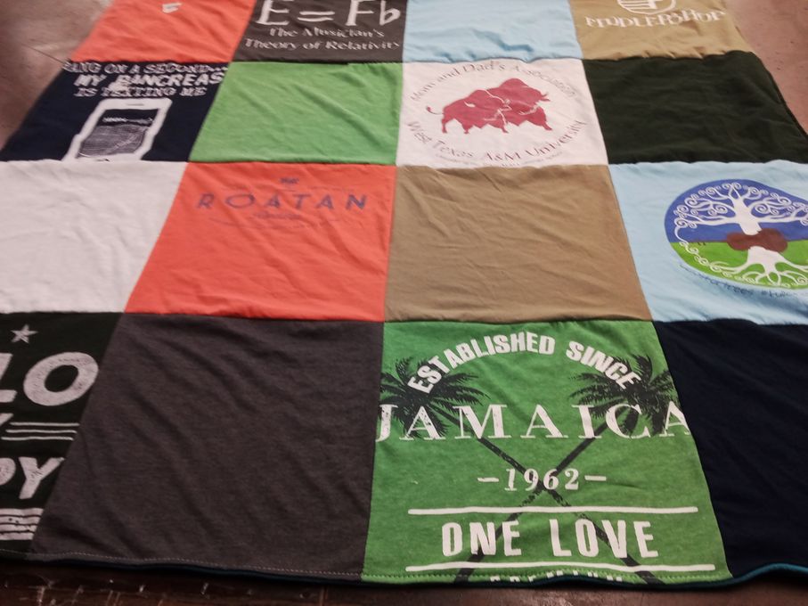 T-shirt quilt from west texas a&m university by Matt from TX