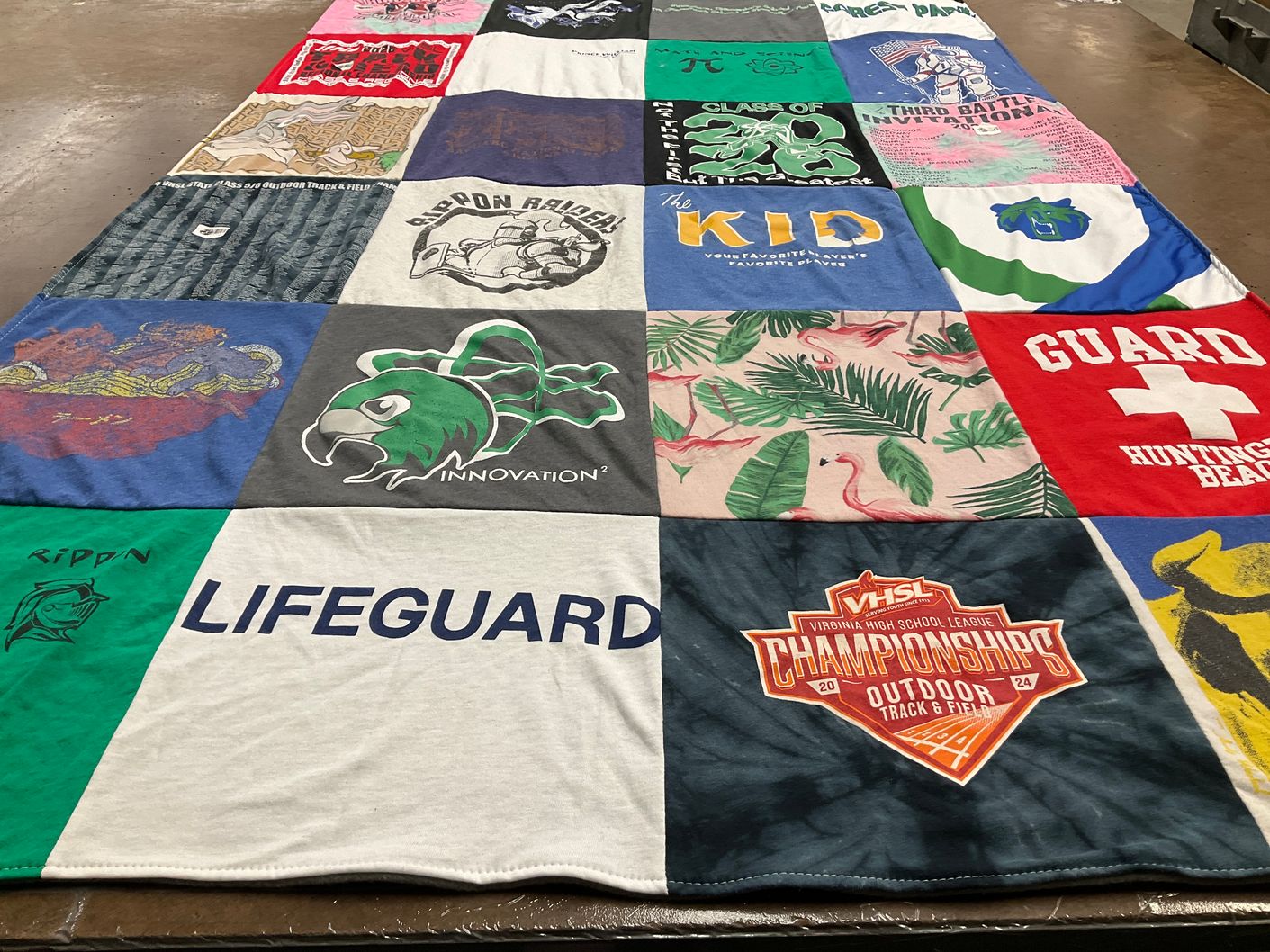 T-shirt quilt from rippon high school by Sarah from VA