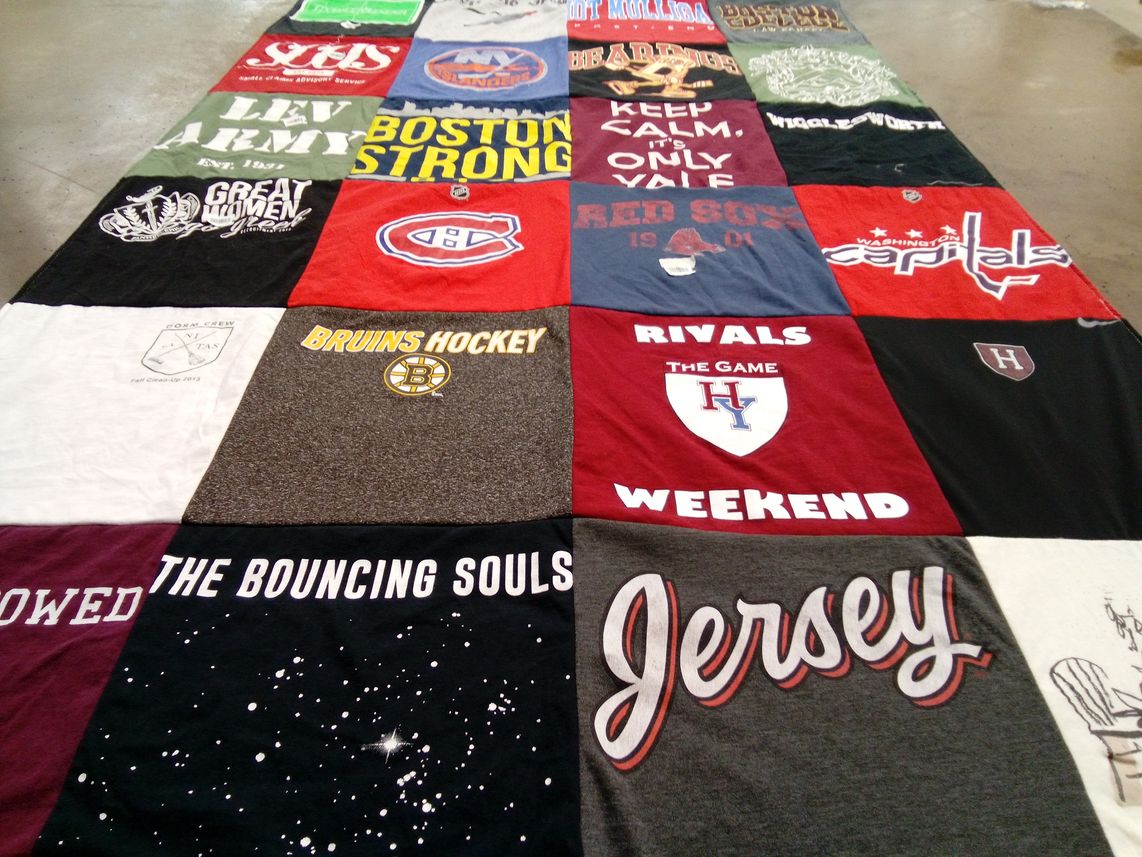 T-shirt quilt featuring boston bruins by Savanna from MA