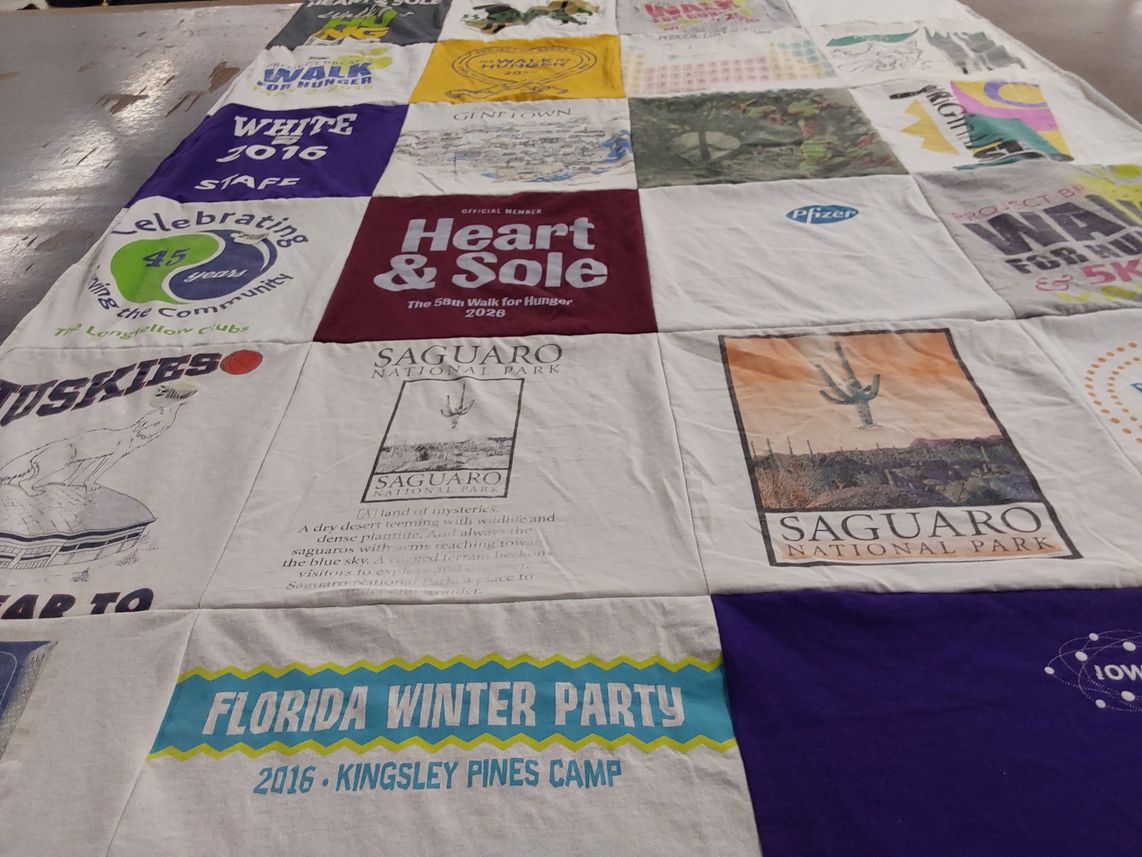 T-shirt quilt featuring university of washington huskies by Laura from MA