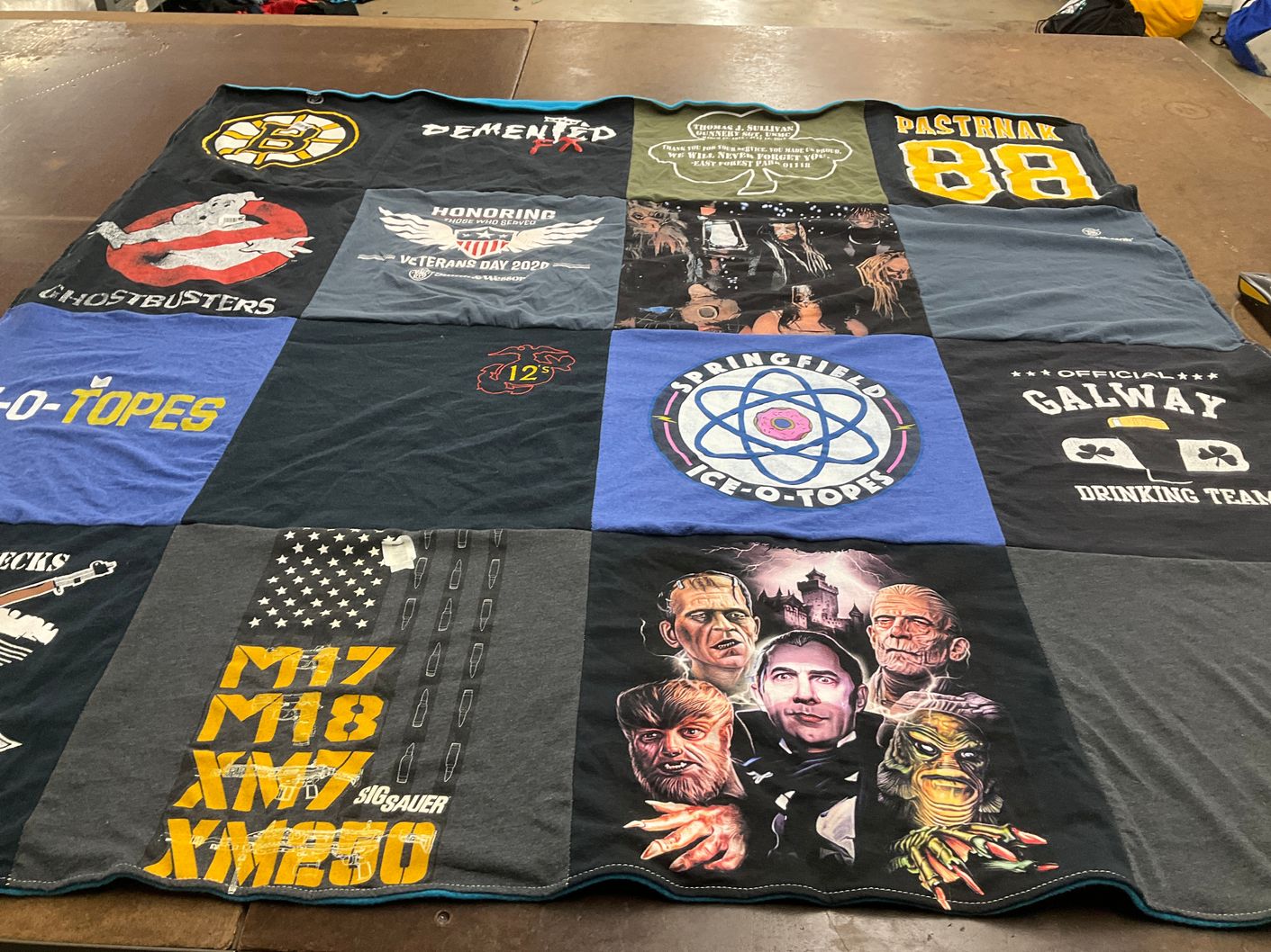 T-shirt quilt featuring springfield ice-o-topes by Judy Mae from MA