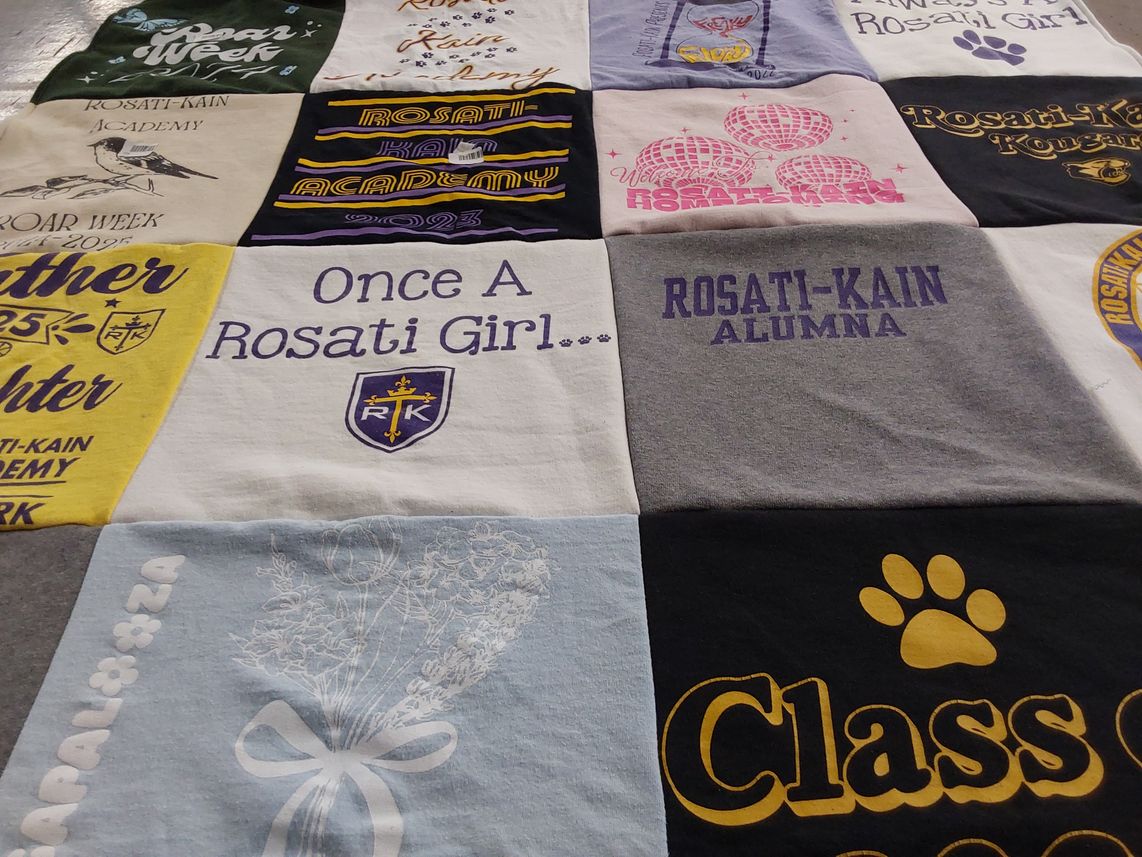 T-shirt quilt featuring rosati-kain cougars by Pamela from MO