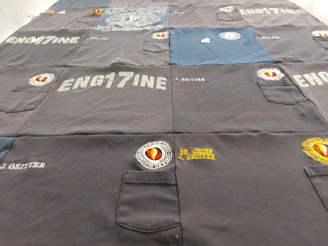 T-shirt quilt by Crystal from OH