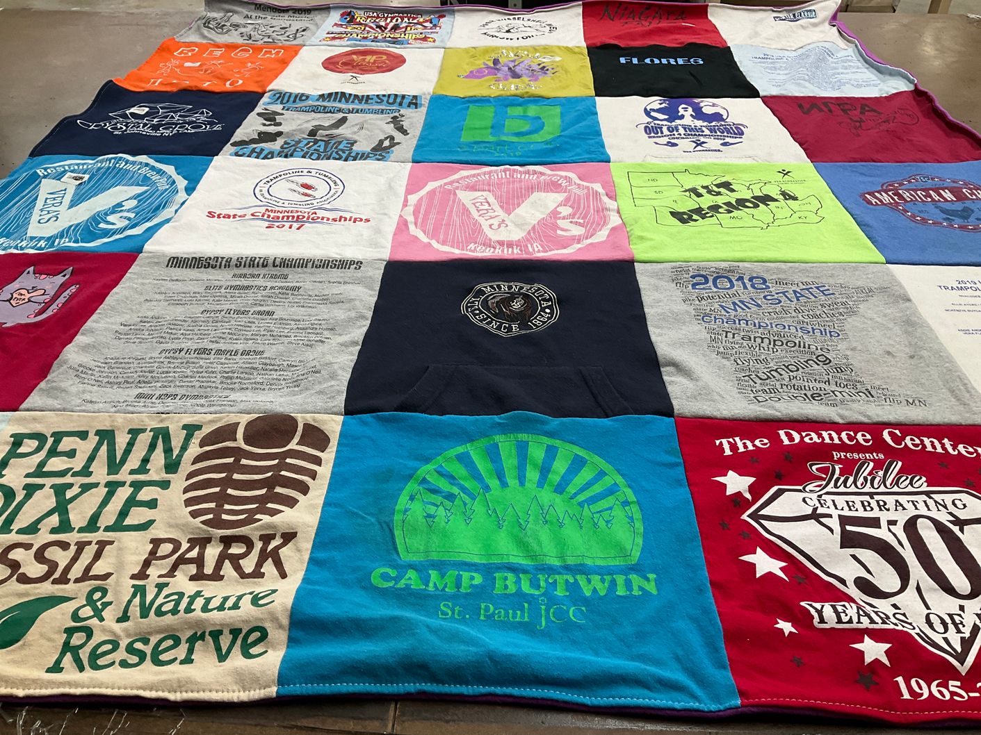 T-shirt quilt from minnesota state university by olga from MN