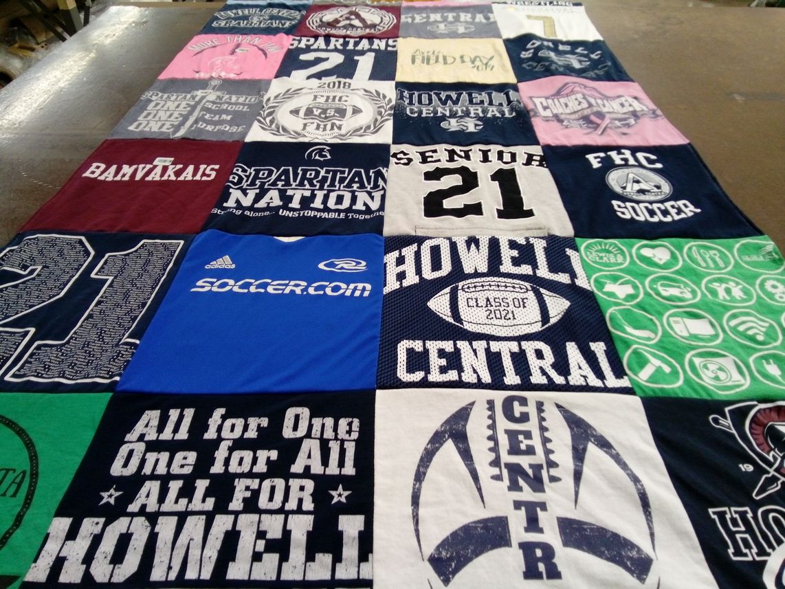 T-shirt quilt featuring howell central high school soccer by Madyson from MO