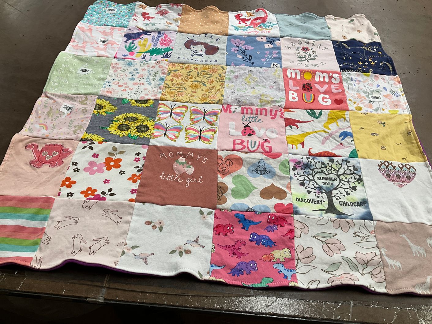 T-shirt quilt with family, children themes by Mycalea from FL