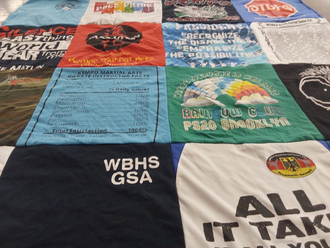 T-shirt quilt from wbhs by Sarah from NY