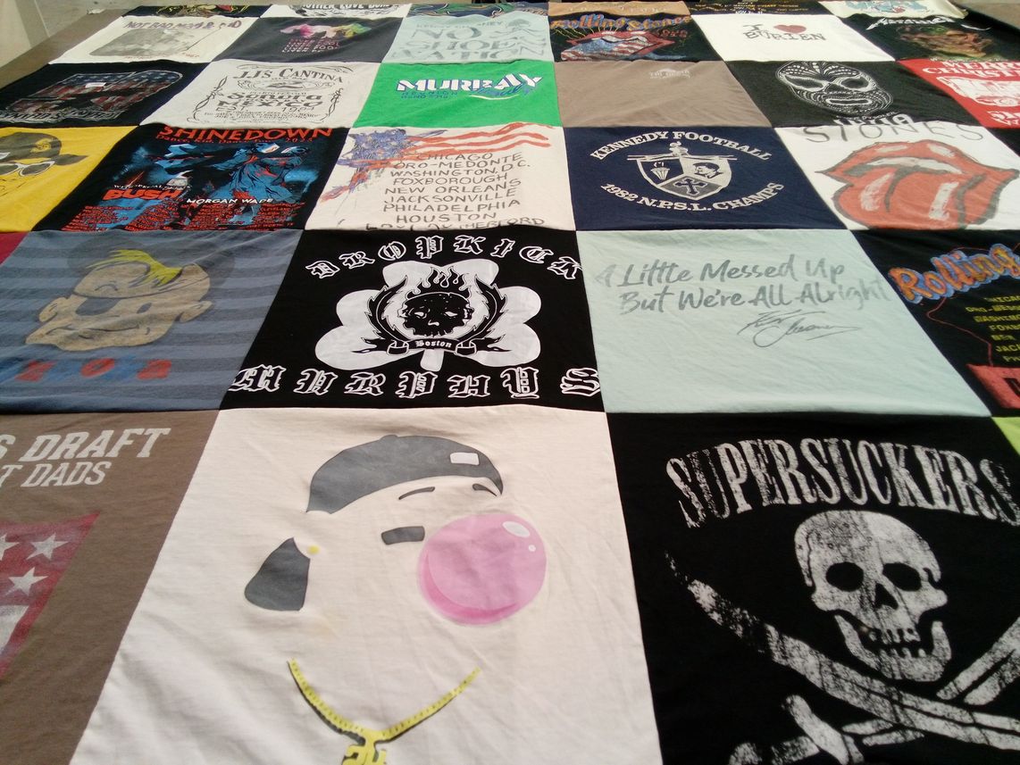 T-shirt quilt featuring kennedy football by John from WA