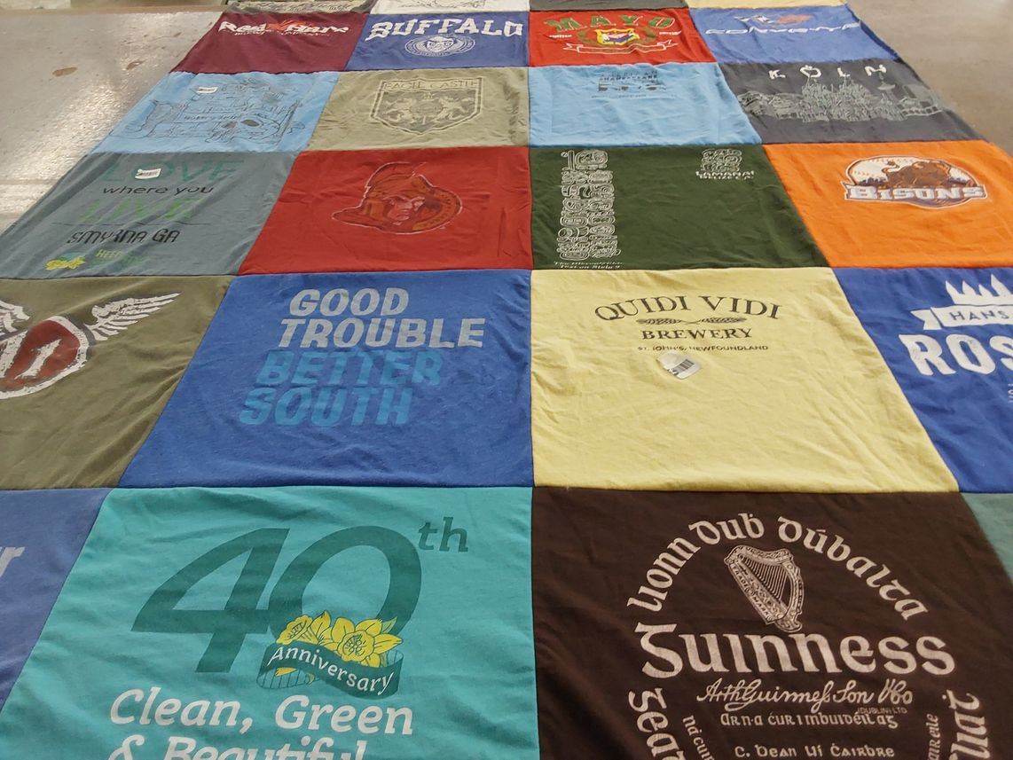T-shirt quilt by Maria from GA
