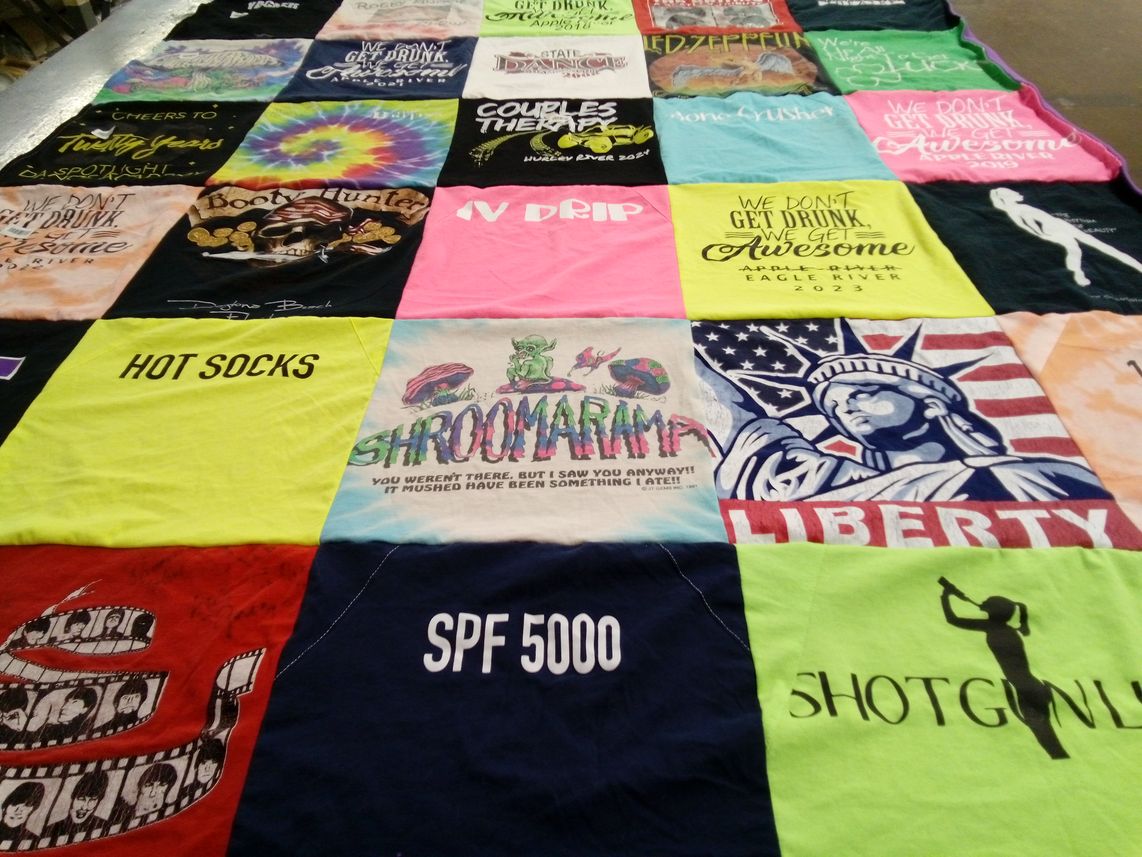 T-shirt quilt by Liberty from WI