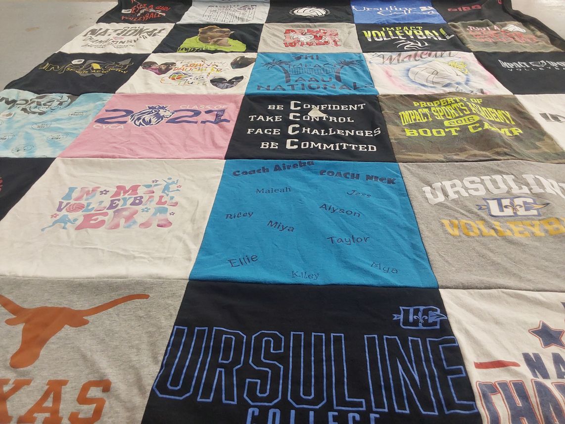 T-shirt quilt from ursuline college by Angela from OH