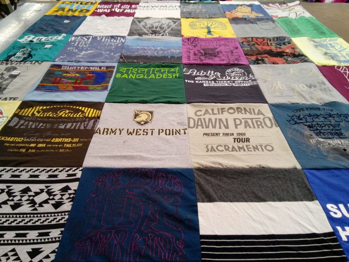 T-shirt quilt from united states military academy at west point by Aklima from CA