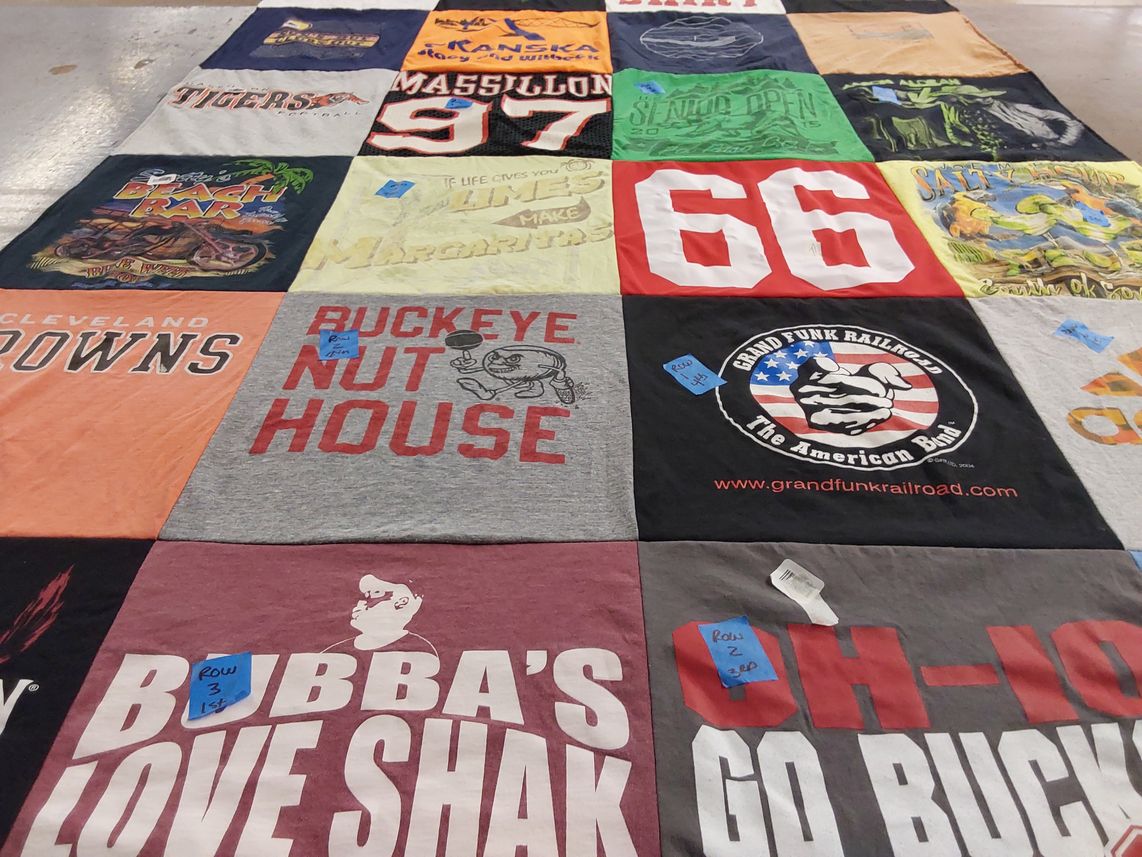 T-shirt quilt featuring cleveland browns by Michelle from SC