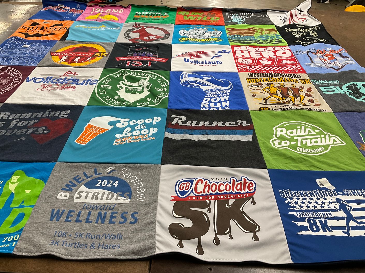 T-shirt quilt from western michigan university by Jennifer from MI
