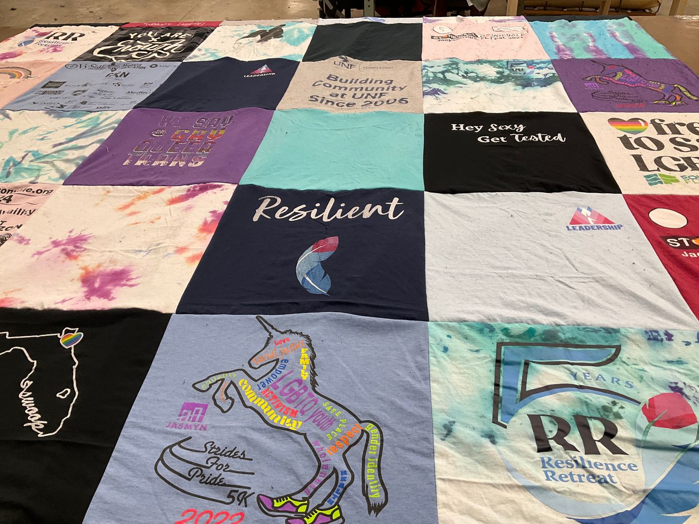 T-shirt quilt from university of north florida by Haiden from FL
