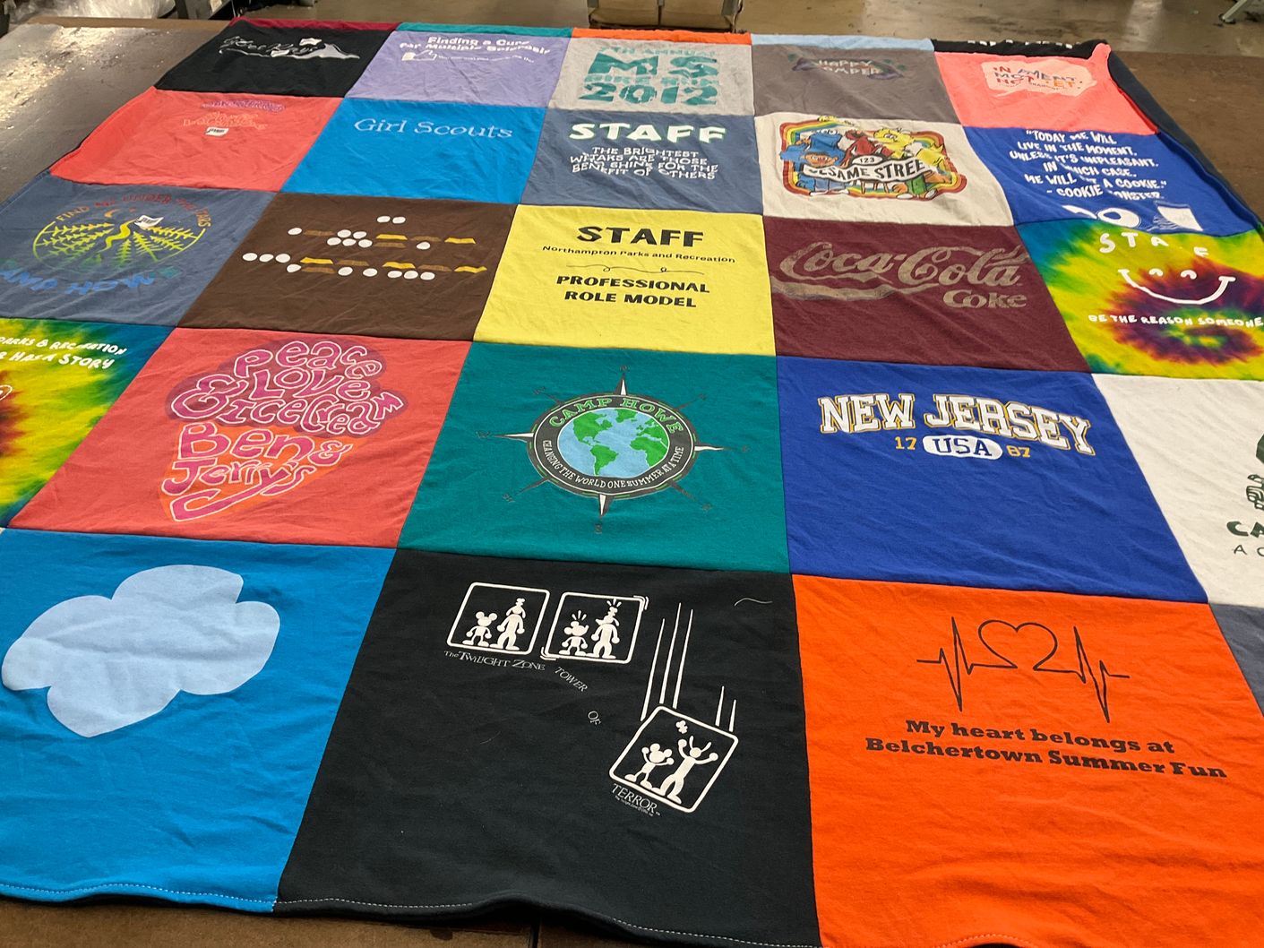 T-shirt quilt from new jersey by Heidi from MA