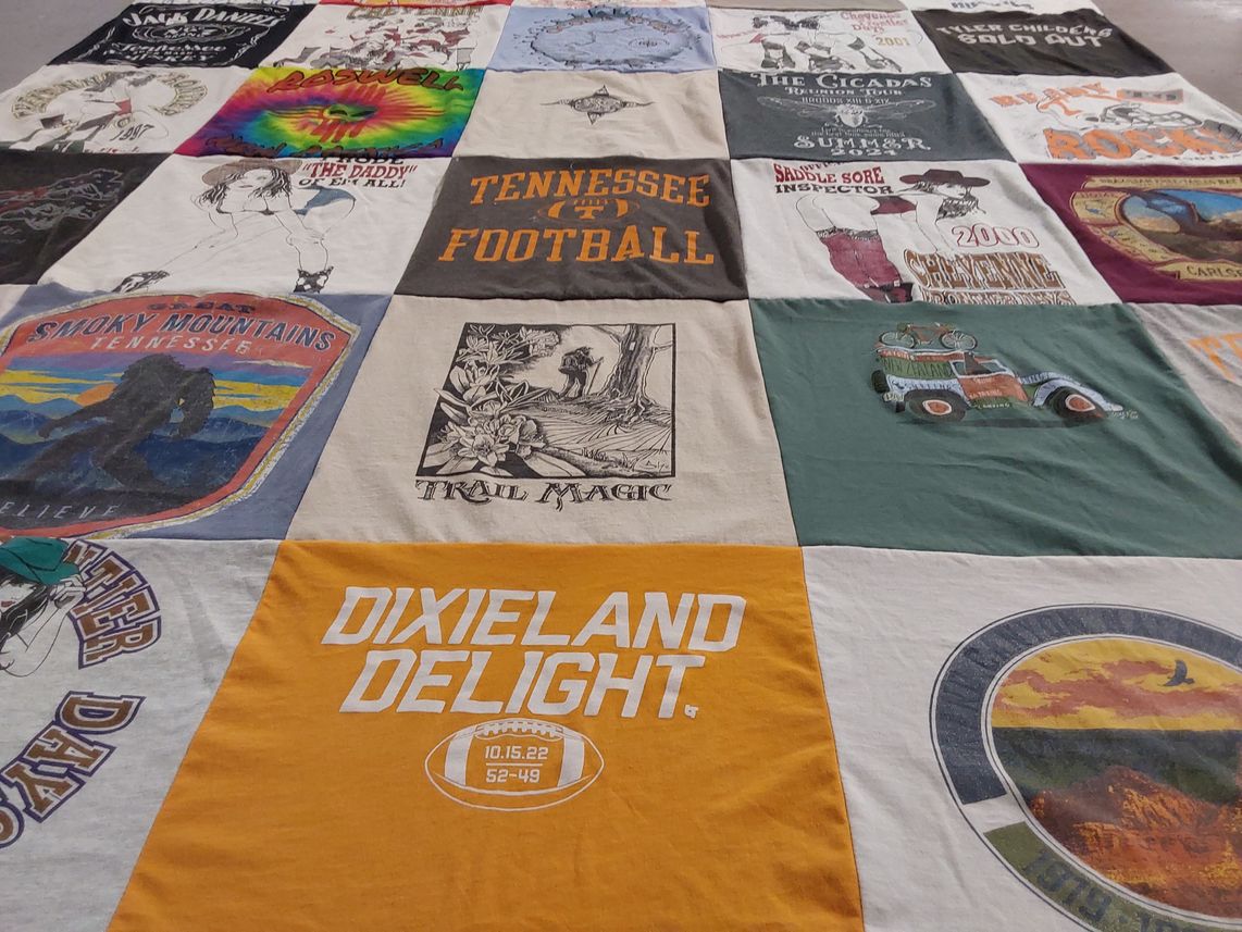 T-shirt quilt from university of tennessee by Laura (TJ) from GA