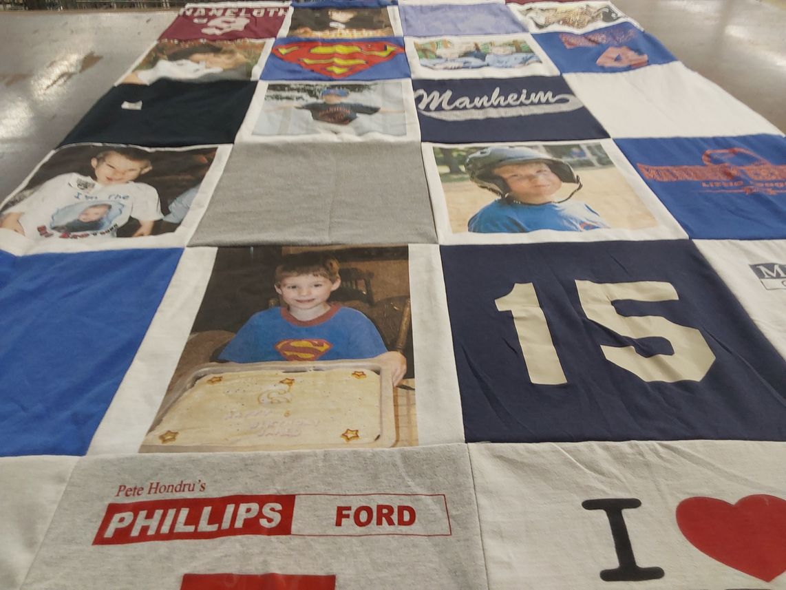 T-shirt quilt by Lynnea from PA