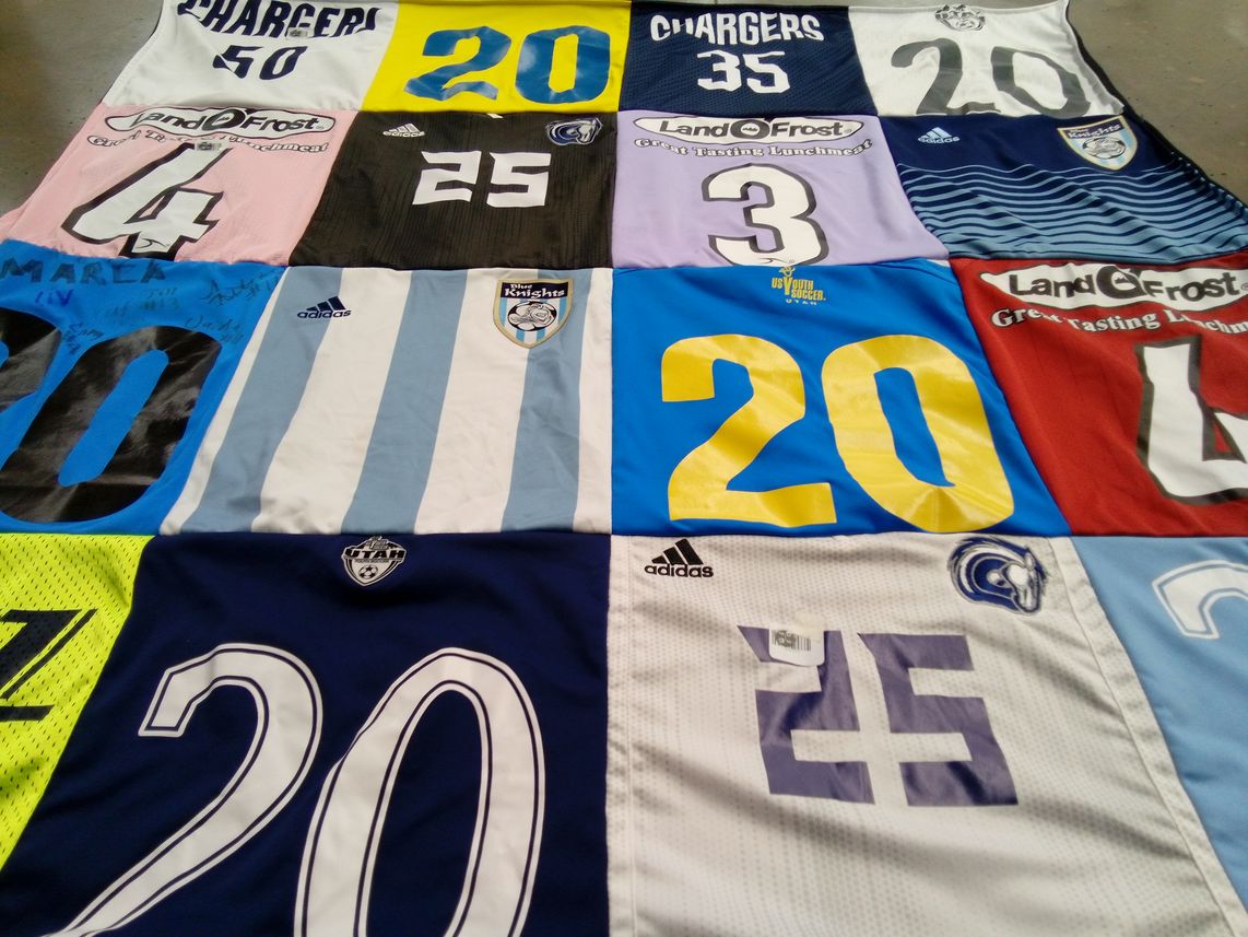 T-shirt quilt featuring chattanooga chargers, knights by Anna from UT