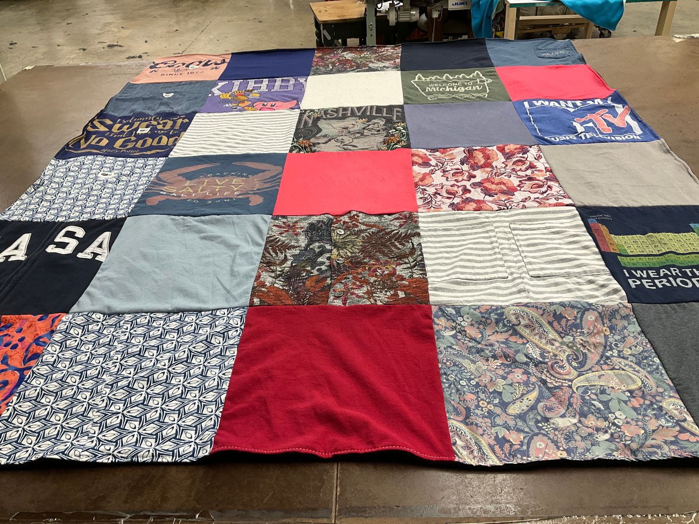 T-shirt quilt from vanderbilt university by Heather from FL