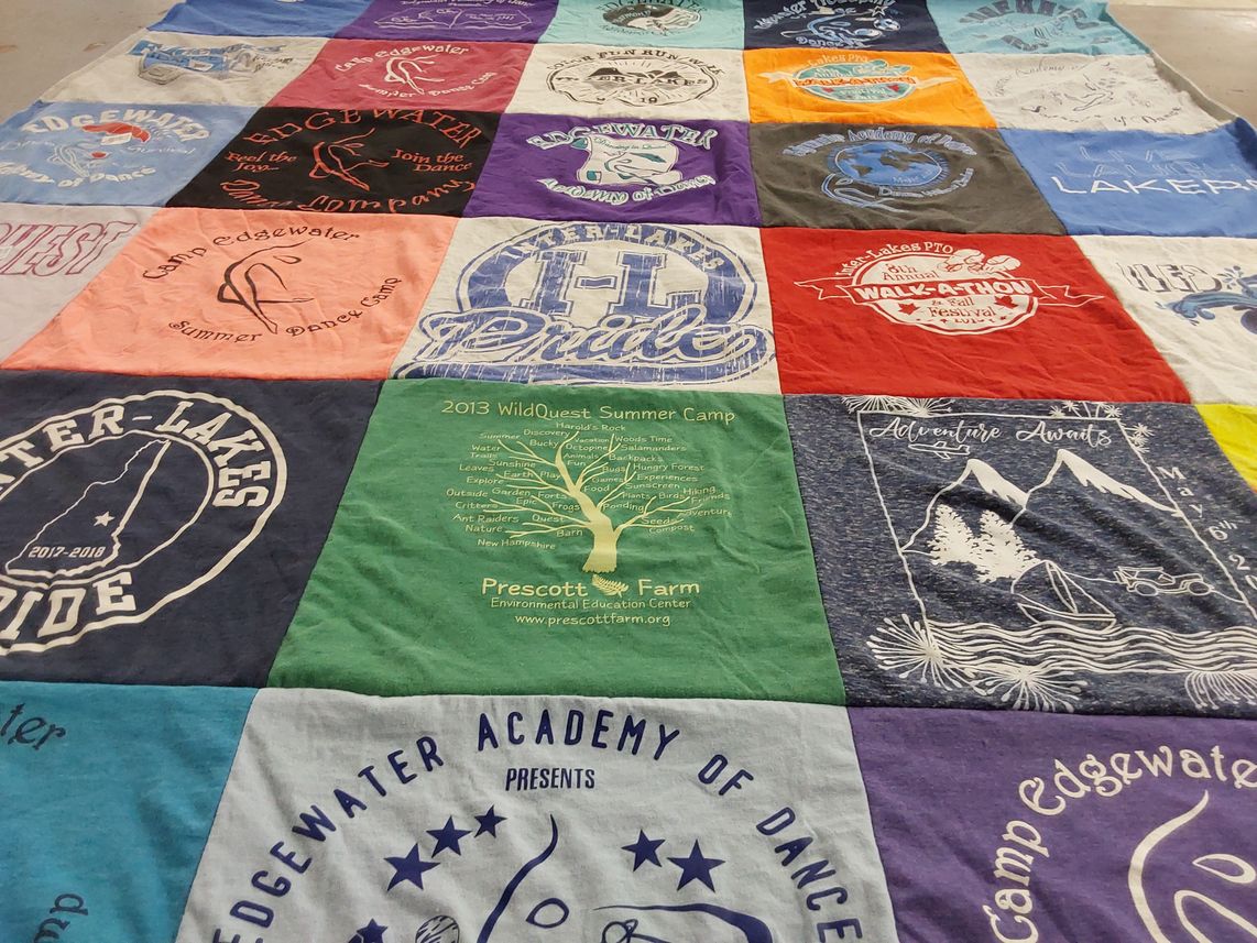 T-shirt quilt from edgewater academy of dance by Amy from NH