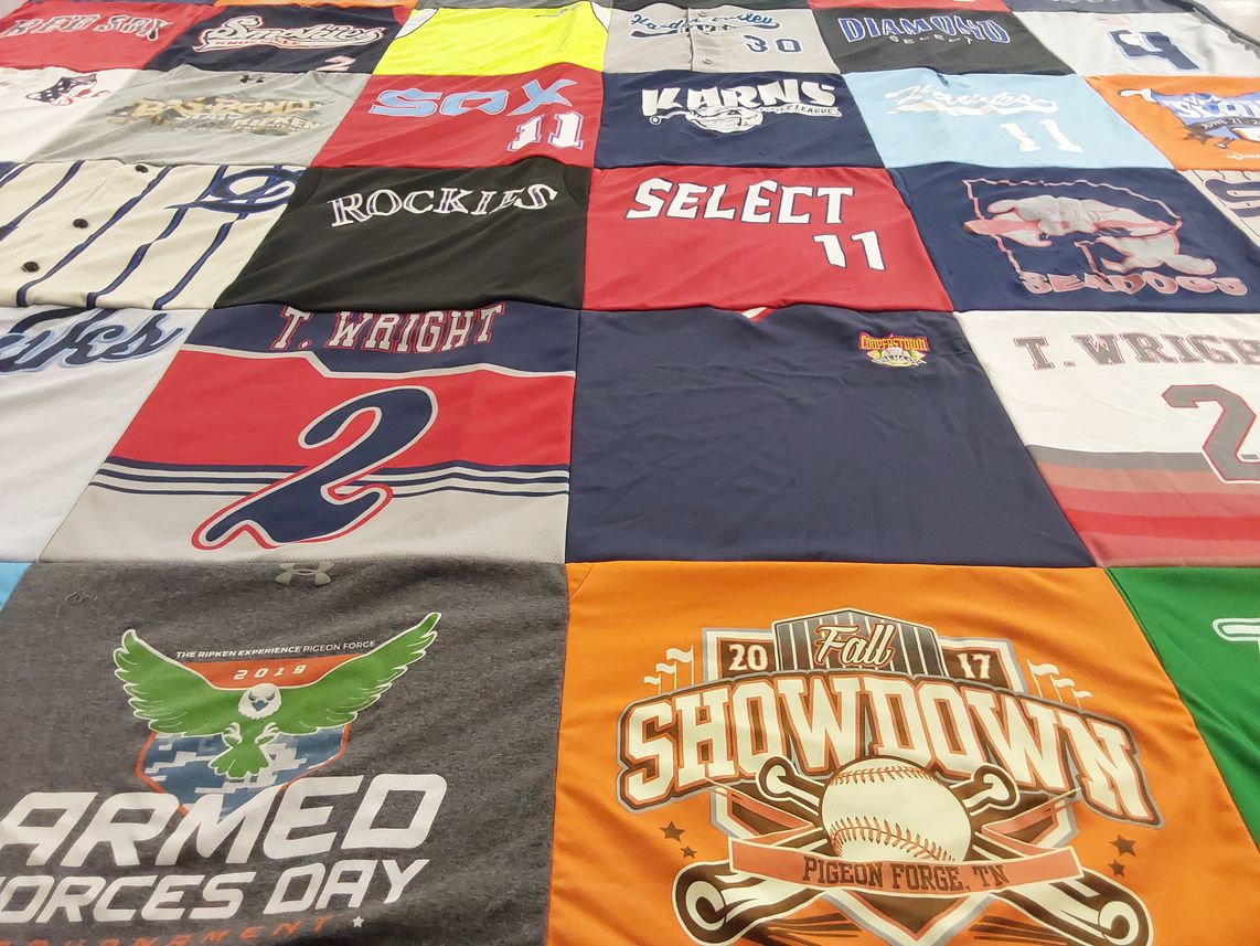 T-shirt quilt from karns high school by Tisha from TN