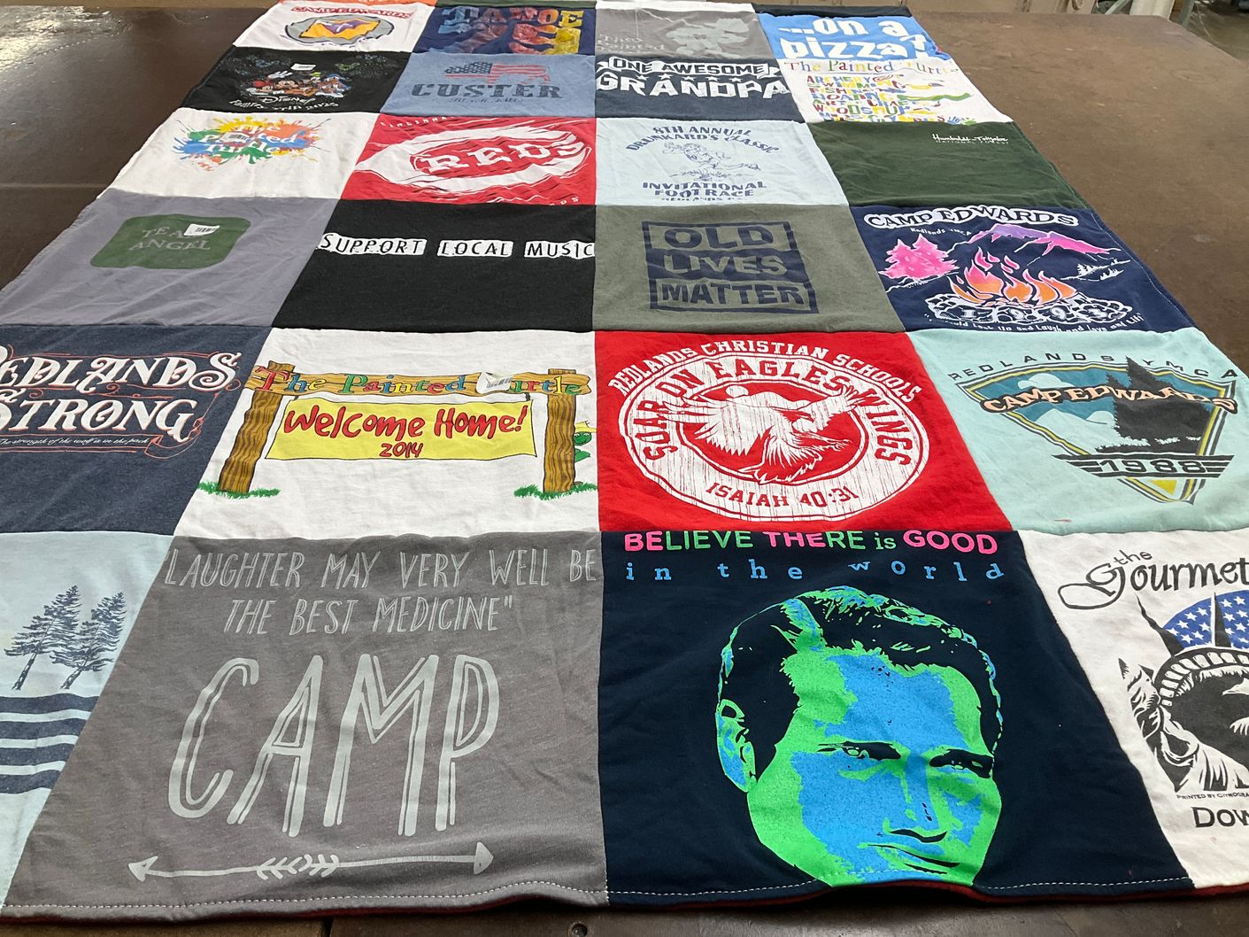 T-shirt quilt from redlands christian schools by William from CA