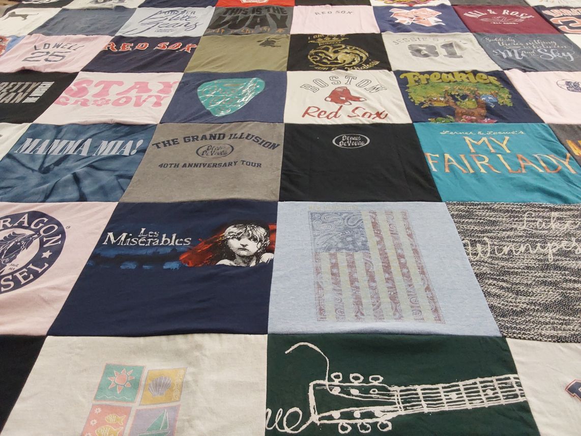 T-shirt quilt featuring boston red sox by Valerie from MA