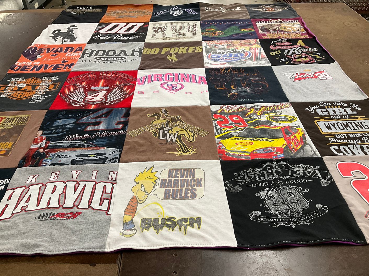 T-shirt quilt from university of wyoming by William from NV