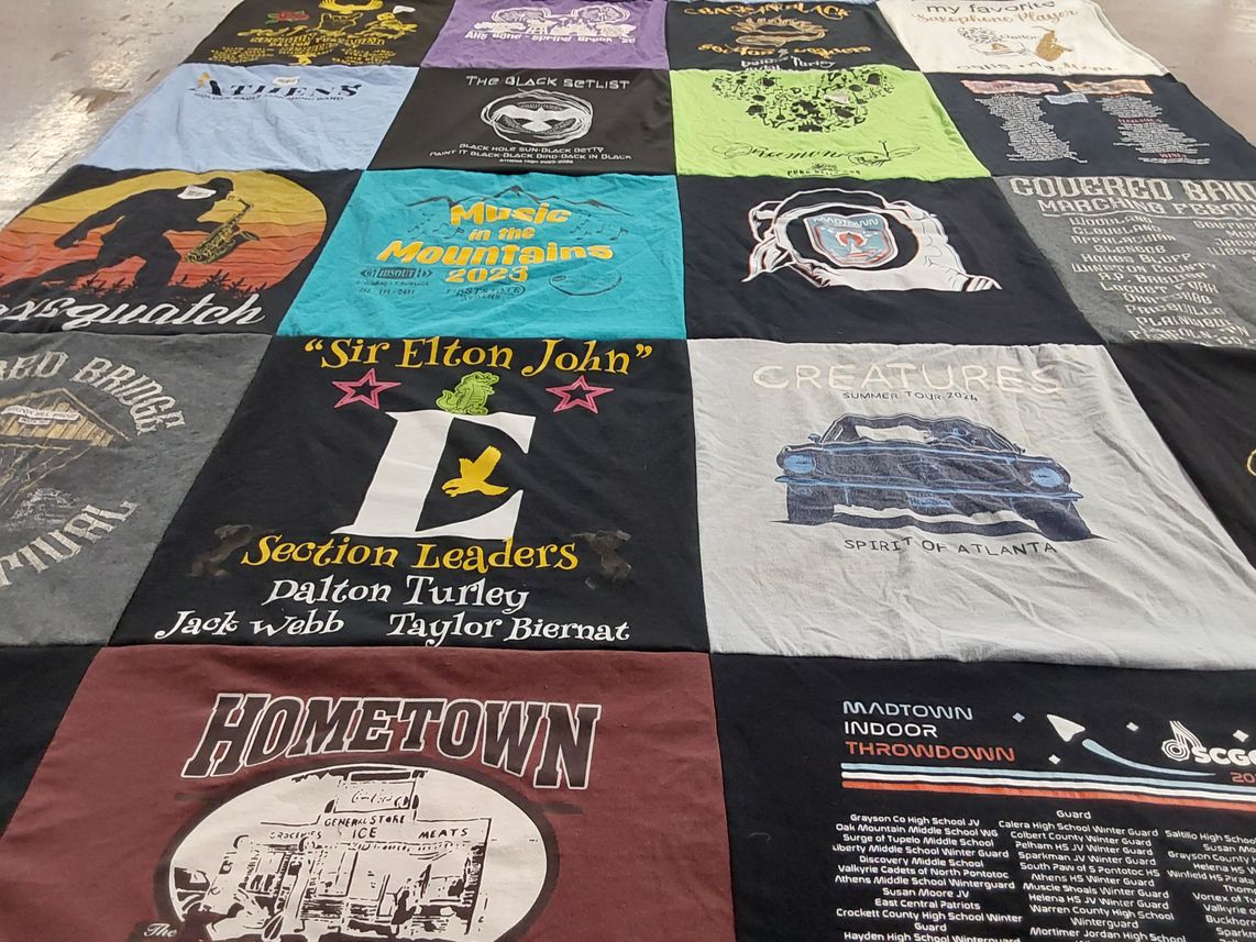 T-shirt quilt featuring spirit of atlanta by Marlo from AL
